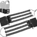 DCOFXGM Tactical Skeletal Quick Release Cummerbund for Molle Vest Plate Carrier Cummerbund Quick Disconnect Mounting Strap (Black)