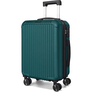 LIGHT FLIGHT 20 Inch Carry On Luggage 22x14x9 Airline Approved, Haze Green
