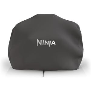 Ninja XSKCOVERXL Woodfire Premium Grill Cover Pro, Compatible with OG800 and OG900 Series, UV & Water Resistant, Elastic Drawstring for Snug Fit, Lightweight, Year-Round Protection, 13'' x 24'', Black