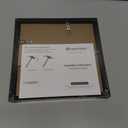 upsimples 7x7 Picture Frame, Display Pictures 5x5 with Mat or 7x7 Without, Wall Hanging Photo Frame, Black, 1 Pack