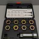 BILITOOLS 10-Piece Axle Spindle Thread Chaser Set, Thread Rethreading Restorer Tool Metric M20 M22 M24 & UNF 13/163/4