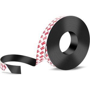 Strong Adhesive Magnetic Tape Strip Roll- 0.78" x 32ft, Cuttable Magnetic Sheets for,DIY Art Projects, Whiteboards, Fridge Organization - Ideal for Home, School, Office Use.(0.06" Thick)