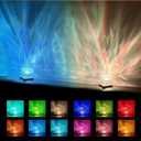 Ocean Wave Projector Light, 16 Color RGB Mood Light with Remote, 3D Water Ripple Night Light for Kids Room, Meditation, Yoga, Home Decor(2 Pcs)