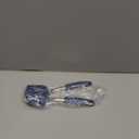 Silicone Cookie Spatula Turner 2 Pack Mini Brownie Spatula Flexible Kitchen Small Silicone Turner for Nonstick Cookware Heat Resistant No Scratch Flipper for Egg Pancake (Blue)