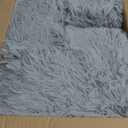 Tepook Super Soft Fluffy Rugs for Living Room, Area Rugs 8x10 for Bedroom, Modern Shaggy Rug Fuzzy Carpets for Kids, Plush Indoor Nursery Home Decor Rug with Non-Slip Bottom, Grey