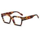 NIDOVIX Square Thick Frame Glasses for Women Men Classic Black Rectangle Vintage Non-Prescription Eyeglasses (Tortoise)