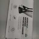 Airplane Foot Hammock, No Collapse Foot Rest for Plane Travel with Extended Adjustment Strap, Portable Desk Foot Hammock with Thickened Foam, Foot Sling Travel Essentials to Relax Your Feet (1 Pc Black)