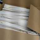 Canvas Comforters Bags Closet Organizers and Storage for Quilts Clothes Organization Containers Bins with Sturdy Zipper, Clear Window 75L for Sweaters Blankets Storage Bedroom Collapsible 6Pack