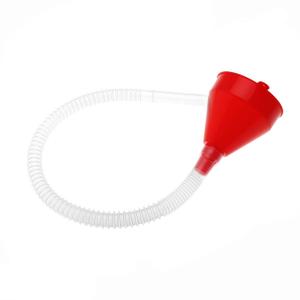 Small Flexible Fuel Funnel with Long Hose Plastic Wide Mouth Filling Funnel Car Funnel for Engine Oil Gas Fuel Gasoline Diesel Water Fluid Liquid Transmission Red Wide Diameter 3.15inch(1)