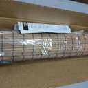 LazBlinds No Drill Bamboo Roman Shades, 27" W x 64" H, Malay Umber | Cordless Light Filtering Natural Wood Blind, Privacy Protection, Room Darkening Bamboo Blinds for Windows