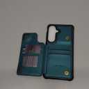 Vinich for Samsung Galaxy S26 Plus Wallet Case with Card Holder, RFID Blocking Credit Slots Kickstand Shockproof Phone Cover for Women Men, Bluish Green