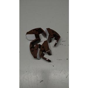 Maveek Baby Proofing Drawer Locks 4 Pack, Corner Safety Latches for Cabinets, Dressers, Kitchen & Bathroom Drawers, Childproof for Infants 0-12 Months, Fits Thin Edge Furniture (Brown)