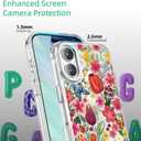 pcgaga Aesthetic Phone Case for iPhone 17 6.3" with Embossed Patterned Hard Clear Back Cover,Slim TPU Bumper,Camera Frame -360Shockproof Full Protection, Dinosaur