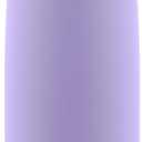 Ello Kids Colby 12oz Stainless Steel Insulated Water Bottle with Straw and Built-In Silicone Coaster Carrying Handle and Leak-Proof Locking Lid for School Backpack, Lunchbox, and Outdoor Sports (Lilac/Pink)