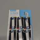 Replacement Heads for Oral B,12 Pack Soft Electric Toothbrush Heads,Deep and Precise Cleaning for Oral B Braun Pro1000/1500/7500/3000/7000/8000/500 and More(Black)
