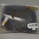 Foxiny Sexy Stockings Mini Skirt Mesh Sheer Lace Halloween Costume Maid Outfit Lingerie with Thong Set 4 Piece L