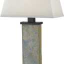 Kenroy Home 21037SL Hanover Table Lamps, 29 Inch Height, 15 Inch Width, 9.5 Inch Depth, Natural Slate