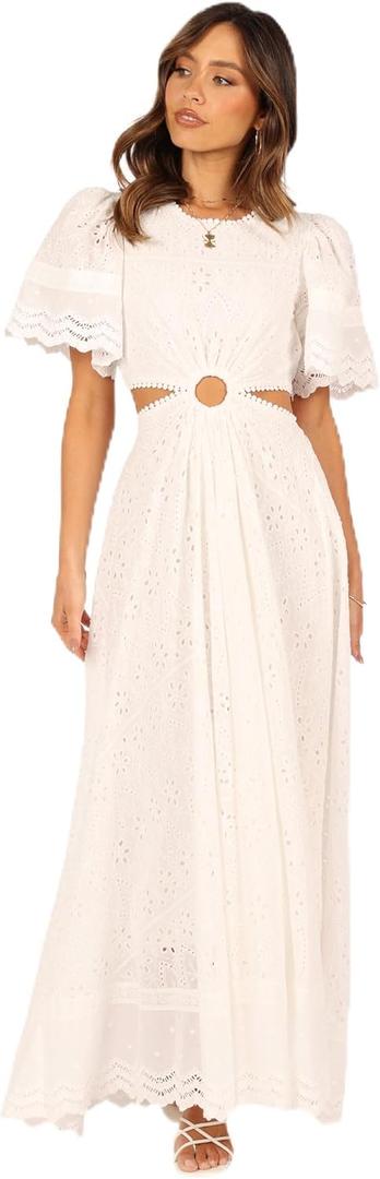 Petal & Pup Women's Merletto Cut Out Maxi Dress, Size S