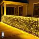 LitHome 21FT x 5FT Christmas Net Lights Outdoor Mesh Lights, 360 LED Warm White Net Light 8 Modes Connectable, Waterproof Giant Christmas Mesh Light Green Wire for Bushes Garden Yard Party Tree Decor