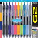 PILOT G2 Limited Edition Harmony Ink Collection Retractable Gel Pens, 0.7mm Fine Point, Assorted Ink, 10-Pack (10 Count (Pack of 1))