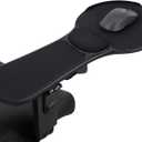 Upgraded Ergonomic Arm Rest Mouse Pad for ChairAdjustable Mouse Tray with Wrist Cushion, Chair arm Mousepad, Black
