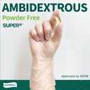 Supmedic Vinyl Disposable Exam Gloves, Clear 4Mil Powder-Free Latex-Free Medical Food-Safe Cooking Cleaning Glove 100&1000 Ct (L)