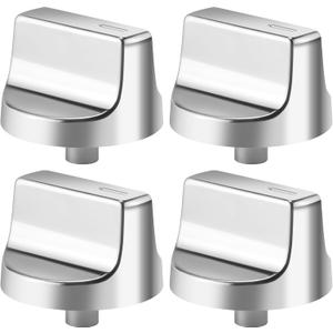 AMI PARTS W11366438 W11084623 Burner Control knobs(4PCS) Fit fot Whirlpool Oven Range Stove and Models for WCG55US0HS00 WCG55US0HS05 WCG55US6HS00 WCG55US6HS05 WCG77US0HS00