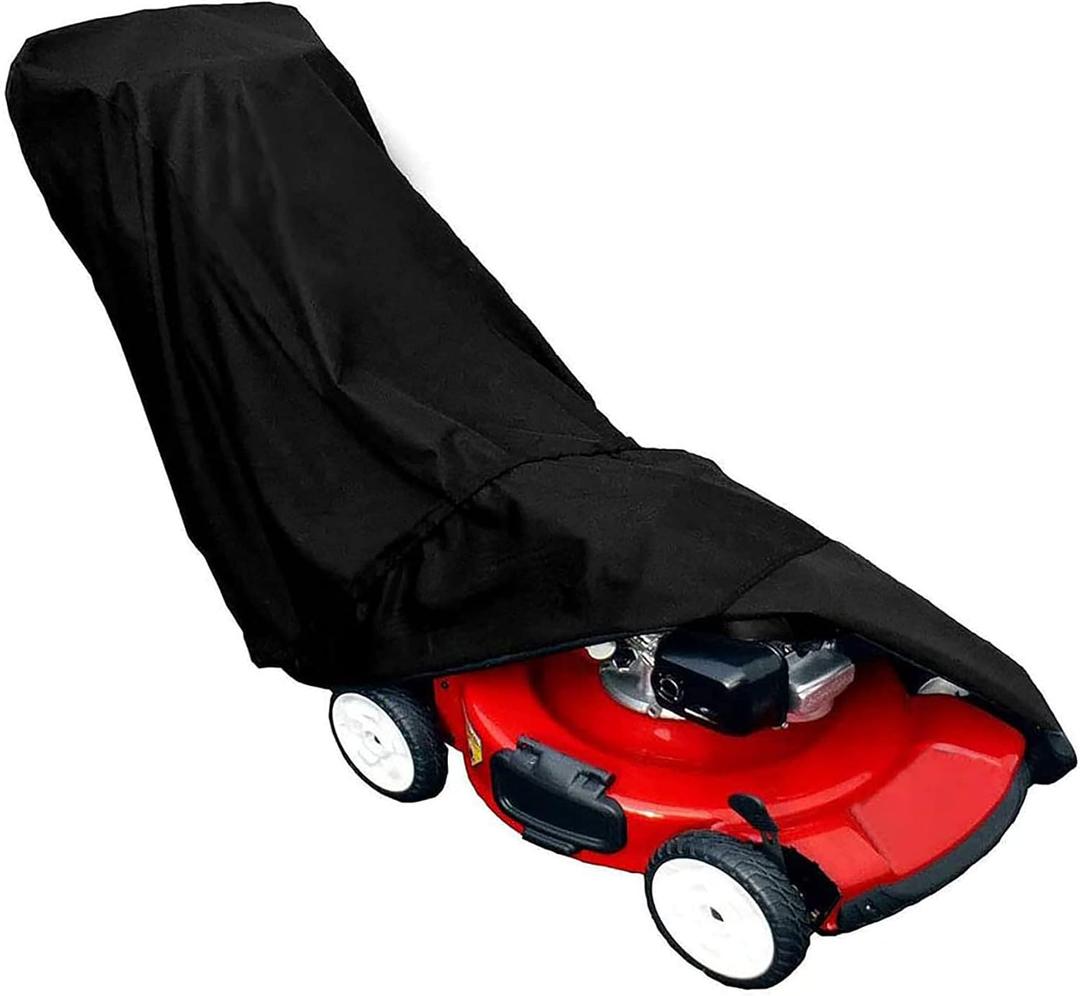 Thten Lawn Mower Cover,Waterproof Heavy Duty Push Mower Covers,Dust UV Protection,Secure Draw String and Large Size for Universal Fit with Drawstring & Storage Bag,Oxford 600D