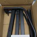 WALMANN Bike Floor Stand, Steel Bike Parking Rack for 1 Bike, 22-28" Wheels, Max. Tire Width 2.1", Black