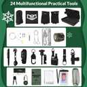 Survival Kit Advent Calendar 2025 - 24 Day Christmas Countdown Calendar with Survival Tools & Emergency Gear, Gifts for Men, Dad, Teen Boys, Outdoor Enthusiasts, Camping, Hiking, Fishing, Hunting Adventure
