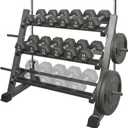 3 Tier Multifunctional Dumbbells Weights Barbells Rack, 1100 lbs Weight Capacity (Rack Only)