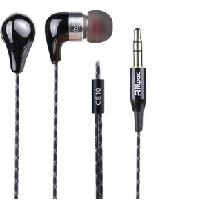 CE10 Noise Isolating in-Ear Stereo Earphones Ceramic Metal Construction HiFi Earphone for Smartphones (Black)