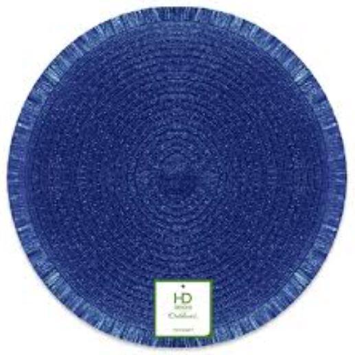 HD Designs Outdoors™ Blue 4 Pack Fringe Placemats, 4 pack