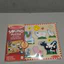Melissa & Doug Farm Animals Sound Puzzle - Wooden Peg Puzzle with Sound Effects (8 pcs)