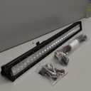 Nilight LED Light Bar 32Inch 180W Spot Flood Combo Led Off Road Lights 12V 5Pin Rocker Switch LED Light Bar Wiring Harness Kit (ZH079), Clear,White