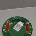 Amosfun Enamel Bowl 8.66 Inch Vintage Deep Soup and Salad Bowl Enamelware for Food Serving Noodles and Pasta