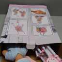 deAO Baby Doll Stroller Set with 13 inch Doll,Kids Play Stroller Toys,13" Baby Doll Set with Foldable Doll Stroller,18 PCS Baby Doll Accessories with 2 Sets Doll Clothes