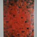 Hand Painted Modern Oil Painting Texture Red Abstract Canvas Wall Art Decoration Picture Contemporary Artwork Framed Ready to Hang