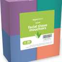 Amazon Basics Facial Tissue with Lotion, 2-Ply, 300 Count (4 Packs 75), (Packaging may vary)