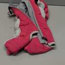 AOFITEE Dog Coat Warm Dog Puffer Jacket for Winter, Windproof Dogs Coat with Harness Built in, Reflective Turtleneck Dogs Winter Jacket Snowsuit, Full Body Fleece Coats for Medium Pet (Hot Pink)