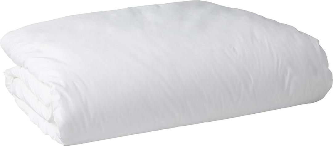 National Allergy Premium 100% Cotton Duvet Comforter Protector - Jumbo Queen Size - 96" x 92" - White - Breathable 300 Thread Count Hypoallergenic Cover - Zippered Encasement - Bedding Linen (Jumbo Queen (96x92))