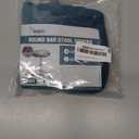 Turquoize 2 Pack Bar Stool Covers Round Stool Covers with Elastic Bands Bar Stool Seat Covers Slipcover Washable Stool Cushion Covers Feature Stretch Thick Fabric, Dia 12"-14", Medium, Peacock Blue