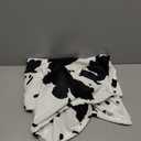 Cow Print Blanket Warm Plush Cute Black Cow Throw Blanket Soft Fleece Flannel Lightweight Throw Blankets Sofa Couch Bed Travel Cow Bedding Room Decor for Kids Teens Adults 40"x50" (40x50INCH(100 x130 cm))