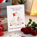 4 x Beixian Romantic Valentines Day Cards for Him Her, Funny Valentines Day Card Gifts for Husband Wife Boyfriend Girlfriend (BX320)