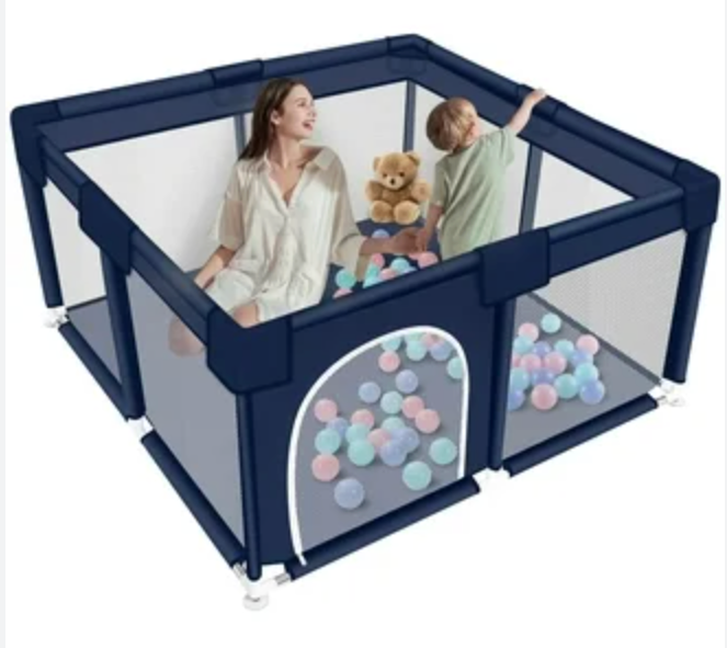 Baby Playpen,Playpen for Kids and Toddlers,Kids Activity Centre Safety Play Yard,Indoor&Outdoor,47"X47" Small Baby Playpen,Breathable Mesh 