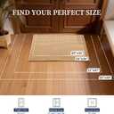 YIHOUSE Indoor Door Mat 24" x 36", Non-Slip Washable Entryway Mat, Dirt Trapper Absorbent Entrance Mat, Low Profile Floor Mat for Front/Back Door, Entryway, Khaki