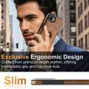 Design for iPhone 16E Leather Case, Built-in Foldable Alloy Stand, Logo Visible Slim Kickstand Protective Phone Cover 2025 6.1 Inch (Brown)