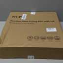 12 Inch Tri-Ply Stainless Steel Frying Pan, Frying Pan with Lid, PFOA/PTFE Free Skillet, Induction Cooking Pans, Dishwasher & Oven Broiler Safe 600F, Professional Cookware, Heavy Duty & Even Heat