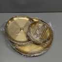 2PCS Gold Cupcake Stand 3 Tiered Dessert Stand Stainless Steel Cupcake Display Stand Party Serving Trays Gold Cake Holder for Holiday Dessert Table Decorations Birthday Wedding