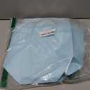 qiqee 5PCS Lake Blue Gift Bags with Ribbon Handles 9.6"x7.9"x4.3" Medium Size Gift Bags (Tissue Paper included, Medium Wide)